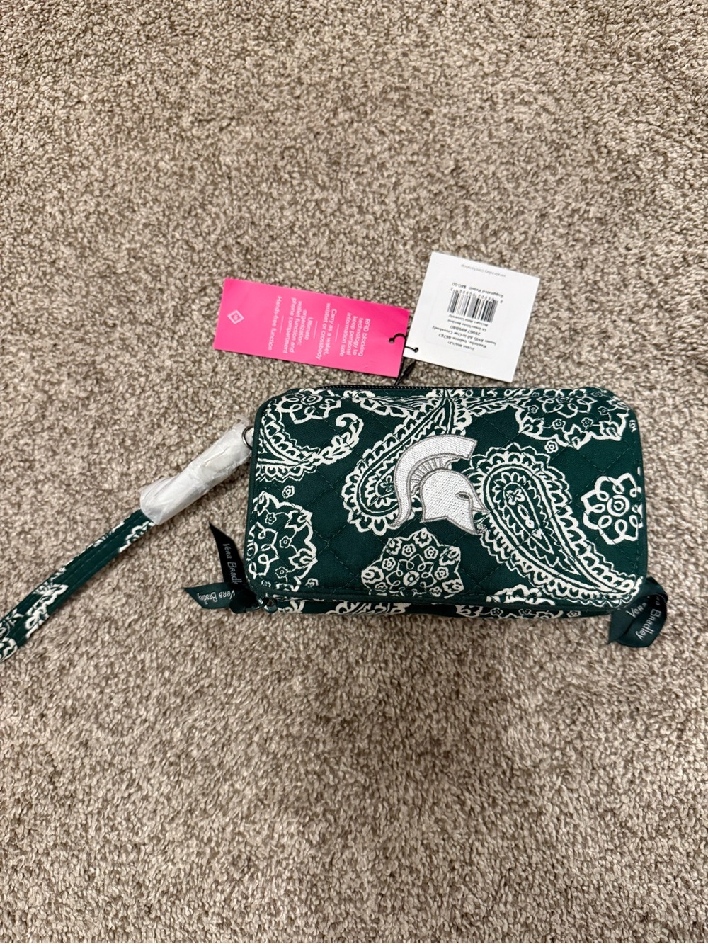 Vera Bradley Michigan State Spartans RFID  All in One Crossbody Purse